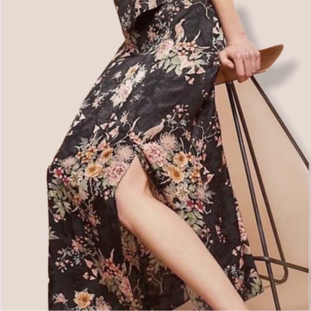 Anthropologie Maeve Blooming Flora Midi Skirt 8